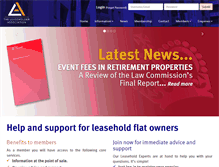 Tablet Screenshot of lease-assn.org
